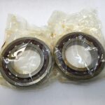 Angular contact bearings – 70 mm ID, 125 mm OD, 24 mm Width, Open, 25°, Light preload.