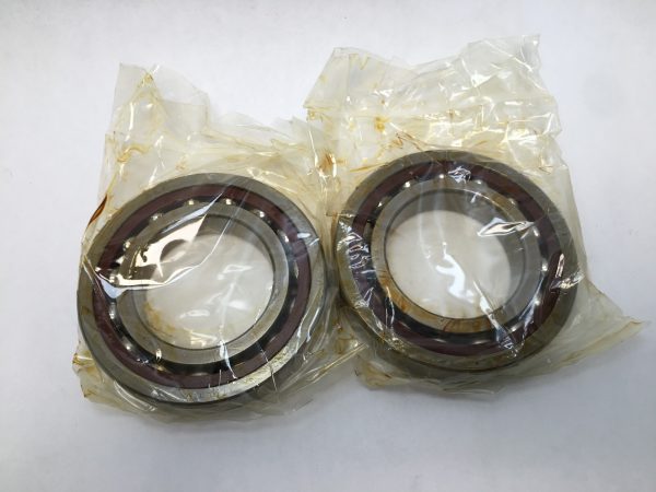 Angular contact bearings – 70 mm ID, 125 mm OD, 24 mm Width, Open, 25°, Light preload.
