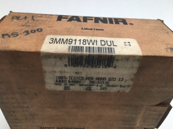 Angular Contact Ball Bearing – 90 mm ID, 140 mm OD, 48 mm Width, Open, 15° Contact Angle, Duplex Back-to-Back.