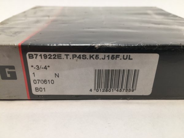 Angular contact bearings – 110 mm ID, 150 mm OD, 20 mm Width, Open, 25°, Light preload.
