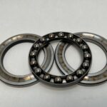 thrust ball bearing – 70 mm ID, 105 mm OD, 27 mm Width, Open.