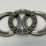 thrust ball bearing – 70 mm ID, 105 mm OD, 27 mm Width, Open.