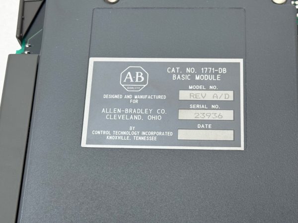 Allen-Bradley 1771-DB PLC Processor Module 1771DB Series A Rev A/D