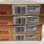 NSK 7015CTRQUMP3 Bearing 75x115x20 mm 7015-CTR-QUM-P3 ABEC5 England 4 Pcs