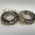 Angular Contact Ball Bearing – 65 mm ID, 120 mm OD, 23 mm Width, Open, 15° Contact Angle, Light Preload.