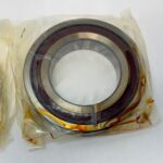 Angular Contact Bearing – 75 mm ID, 130 mm OD, 25 mm Width, Open, 15°.
