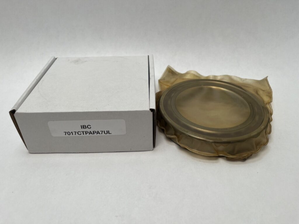 Angular contact bearing – 85 mm ID, 130 mm OD, 22 mm Width, Open, 15°, Light preload.