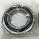 Angular Contact Ball Bearing – Straight Bore, 55 mm ID, 100 mm OD, 21 mm Width, Open, 15° Contact Angle, Light Preload.