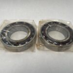 Angular Contact Ball Bearing – Straight Bore, 55 mm ID, 100 mm OD, 21 mm Width, Open, 15° Contact Angle, Light Preload.