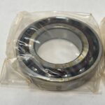 Angular Contact Ball Bearing – Straight Bore, 55 mm ID, 100 mm OD, 21 mm Width, Open, 15° Contact Angle, Light Preload.
