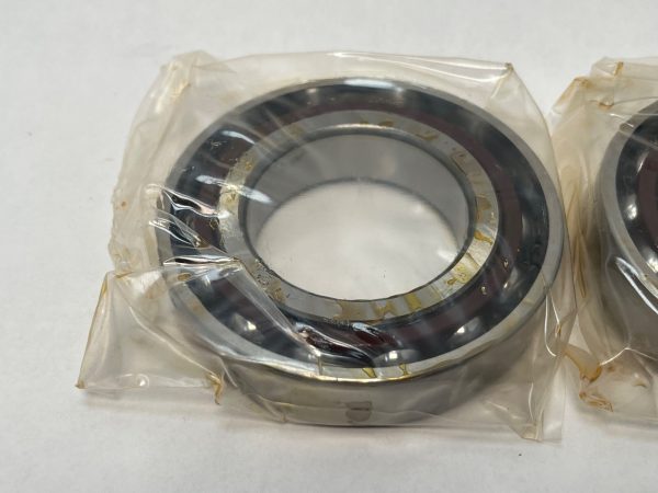 Angular Contact Ball Bearing – Straight Bore, 55 mm ID, 100 mm OD, 21 mm Width, Open, 15° Contact Angle, Light Preload.