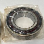 Angular Contact Ball Bearing – Straight Bore, 55 mm ID, 100 mm OD, 21 mm Width, Open, 15° Contact Angle, Light Preload.
