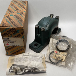 Flange Mount Bearing Housing - 4 Bolt, 2-7/16 in Bore, Cast Iron Housing, Adapter Mount Locking.