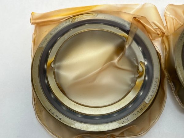Angular contact bearings – 80 mm ID, 125 mm OD, 22 mm Width, Open, 15°, Light preload.