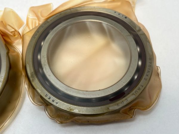 Angular contact bearings – 80 mm ID, 125 mm OD, 22 mm Width, Open, 15°, Light preload.
