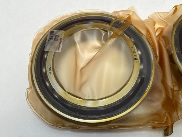 Angular contact bearings – 80 mm ID, 125 mm OD, 22 mm Width, Open, 15°, Light preload.