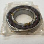 Angular Contact Ball Bearing – Straight Bore, 55 mm ID, 100 mm OD, 21 mm Width, Open, 15° Contact Angle, Light Preload.