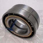 Angular Contact Ball Bearing – Straight Bore, 55 mm ID, 100 mm OD, 21 mm Width, Open, 25° Contact Angle, Without Snap Ring