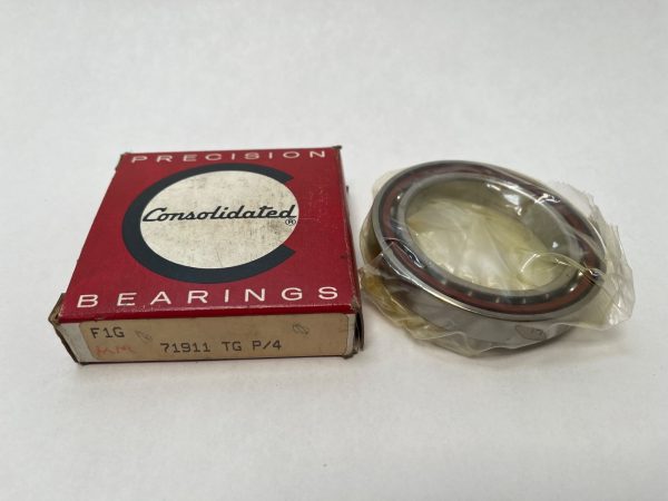 Angular Contact Bearing – 55 mm ID, 80 mm OD, 13 mm Width, Open, 15°, Light preload.