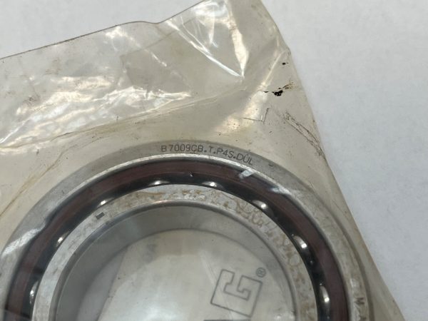 Angular Contact Ball Bearing – Straight Bore, 45 mm ID, 75 mm OD, 16 mm Width, Open, 15° Contact Angle, Light Preload.