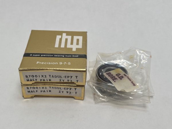 Angular contact bearings – 12 mm ID, 28 mm OD, 16 mm Width, Open, 15°, Light preload.