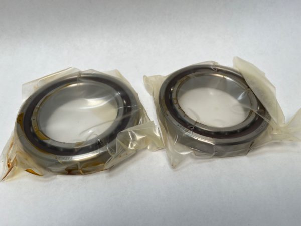 Angular contact bearings – 65 mm ID, 100 mm OD, 18 mm Width, Open, 15°, Light preload.