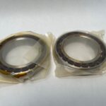 Angular contact bearings – 65 mm ID, 100 mm OD, 18 mm Width, Open, 15°, Light preload.