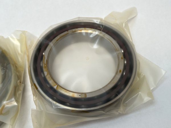Angular contact bearings – 65 mm ID, 100 mm OD, 18 mm Width, Open, 15°, Light preload.