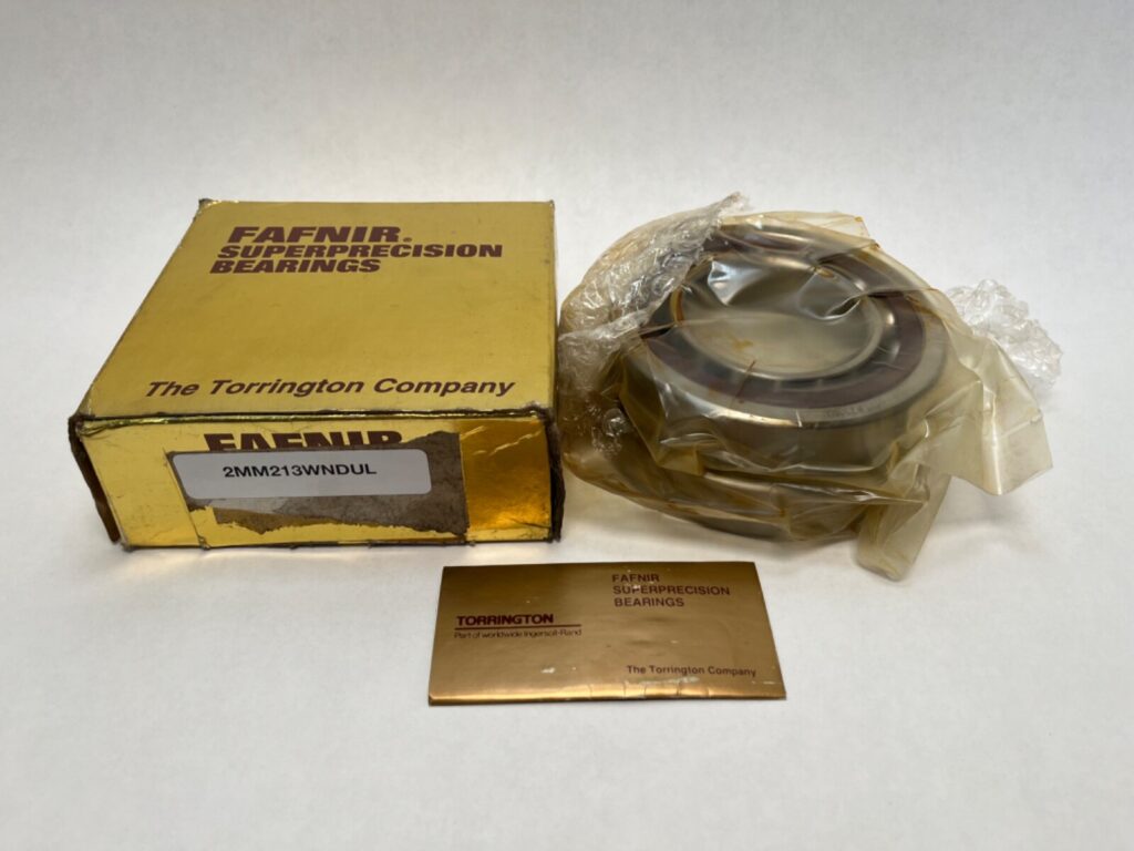 Angular contact bearings – 65 mm ID, 120 mm OD, 23 mm Width, Open, 15°, Light preload.