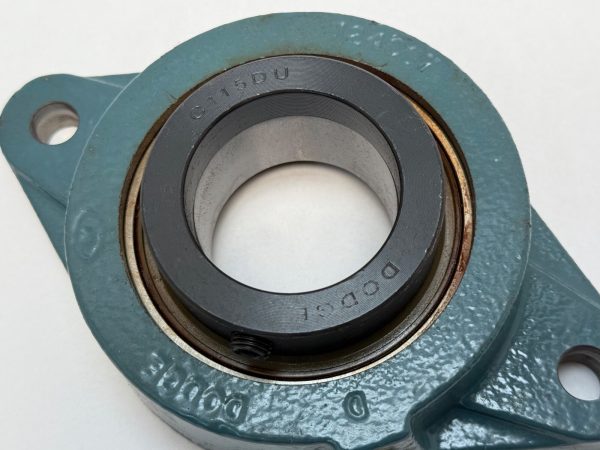 Flange Mount Bearing – 2 Bolt, 1-15/16 in Bore, Cast Iron Housing, Intermediate Duty, Eccentric Collar Locking.