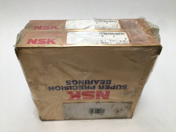NSK 7018CTRDUMP4Y Bearing 90x140x24 mm 7018-CTR-DUM-P4Y ABEC7 England 2 pcs