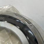 Angular Contact Ball Bearing – Straight Bore, 100 mm ID, 180 mm OD, 34 mm Width, Open, 15° Contact Angle.