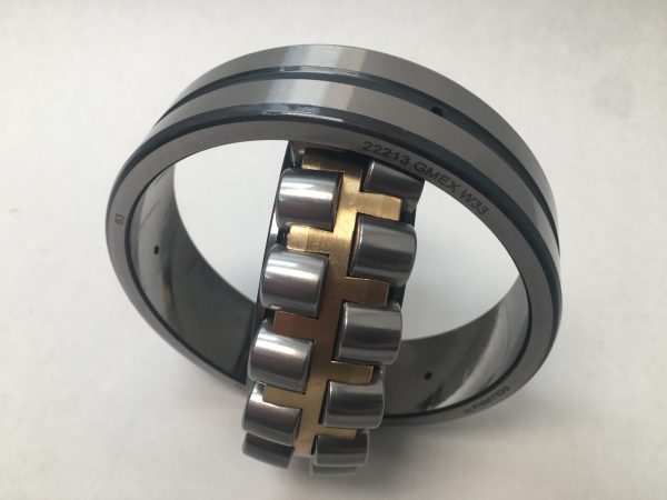 Spherical Roller Bearing – Straight Bore, 65 mm ID, 120 mm OD, 31 mm Width, Open, Machined Brass Cage.