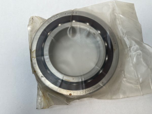 Angular Contact Ball Bearing – Straight Bore, 70 mm ID, 125 mm OD, 24 mm Width, Open, 25° Contact Angle, Light Preload.