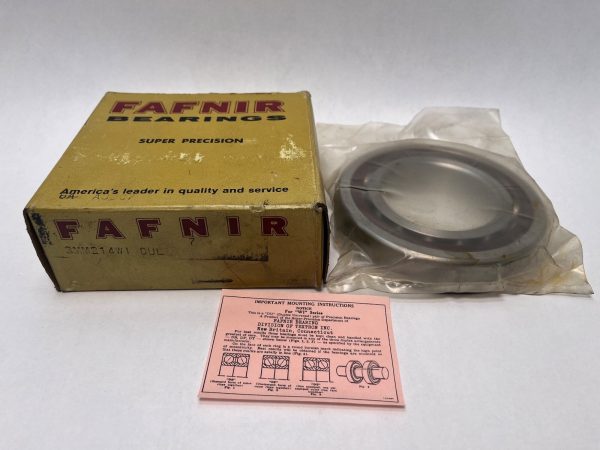 Angular Contact Ball Bearing – Straight Bore, 70 mm ID, 125 mm OD, 24 mm Width, Open, 25° Contact Angle, Light Preload.