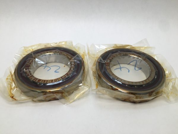 Angular contact bearings – 75 mm ID, 130 mm OD, 25 mm Width, Open, 15°, Light preload.