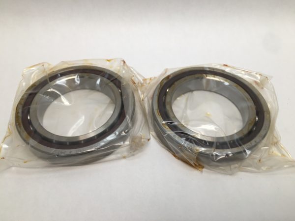 Angular contact bearings – 75 mm ID, 115 mm OD, 20 mm Width, Open, 25°, Light preload.