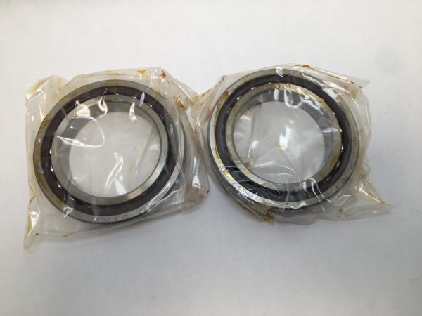 Angular contact bearings – 75 mm ID, 115 mm OD, 20 mm Width, Open, 25°, Light preload.