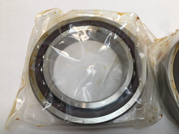 Angular contact bearings – 75 mm ID, 115 mm OD, 20 mm Width, Open, 25°, Light preload.