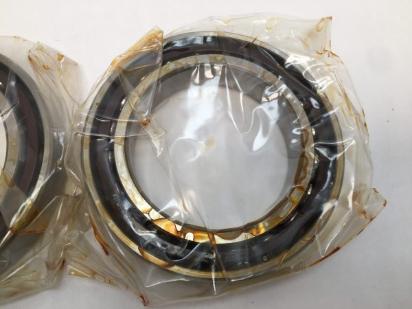 Angular contact bearings – 75 mm ID, 115 mm OD, 20 mm Width, Open, 25°, Light preload.