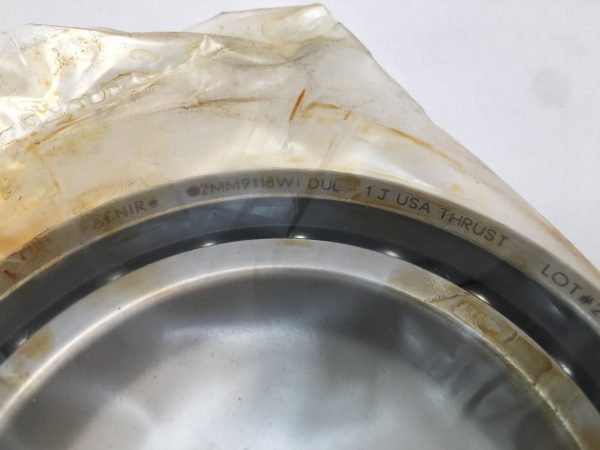 Angular Contact Ball Bearing – 90 mm ID, 140 mm OD, 24 mm Width, Open, 15° Contact Angle, Light Preload.