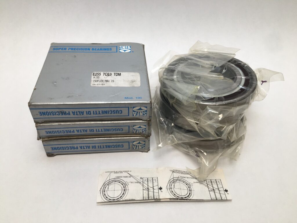 SNFA E255-7CE3TDM Bearing 55x100x21 mm 7211-A E-255-7-CE-3-TDM ABEC7 Italy 3 pcs