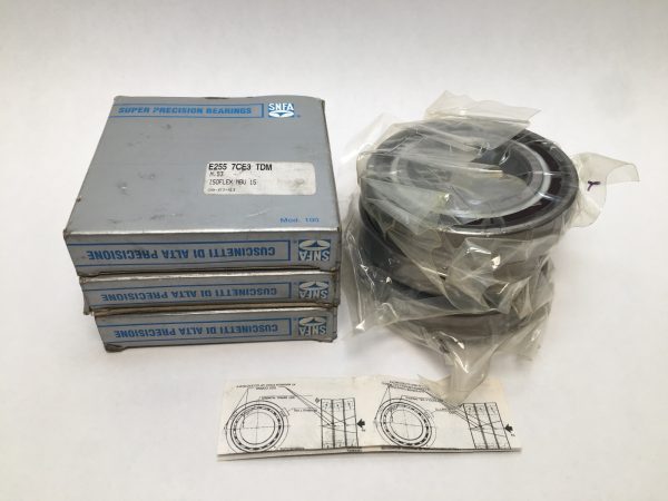 SNFA E255-7CE3TDM Bearing 55x100x21 mm 7211-A E-255-7-CE-3-TDM ABEC7 Italy 3 pcs