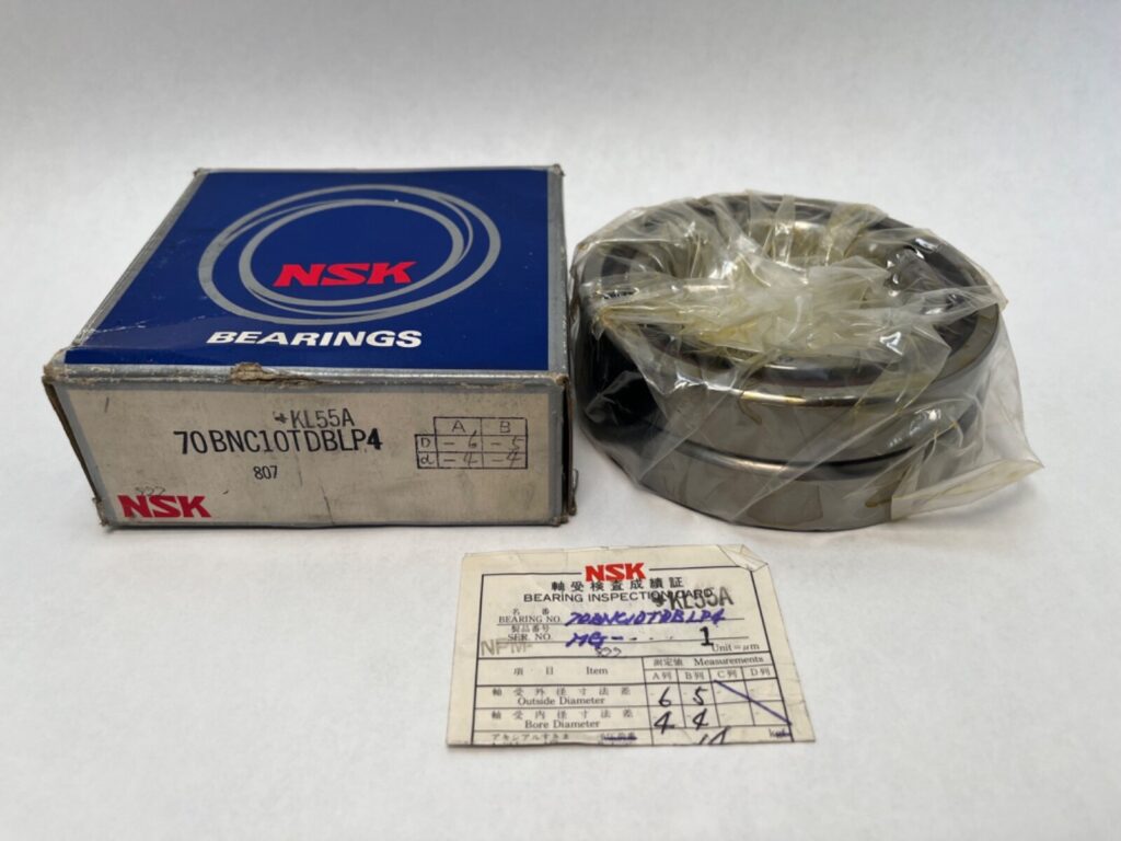 NSK 70BNC10TDBLP4 Bearing 70x110x20 mm 7014 70BNC10 T DBL P4 Japan 2 Pcs
