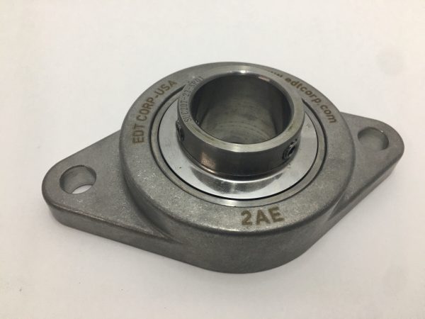 EDT ZW2AE81-7/16 Flange Mount Bearing Unit ZW2AE8 1-7/16″ ID Stainless USA