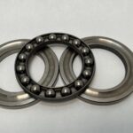 Thrust Ball Bearing – 65 mm ID, 100 mm OD, 27 mm Width, Open.