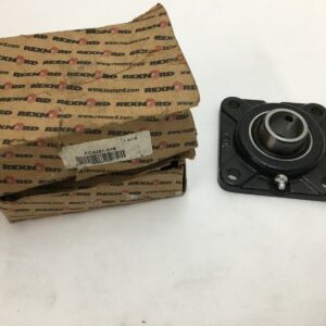 Rexnord FC4251-316 4-Bolt Flange Cartridge Bearing. 1-3/16 in Bore. Heavy duty cast iron housing. Set screw locking. Ideal for industrial machinery.