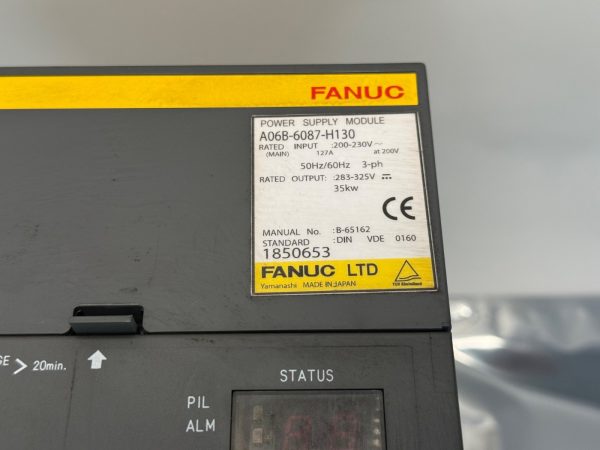 Fanuc A06B-6087-H130 Power Supply Module A06B6087H130 3-ph Input: 200-230V