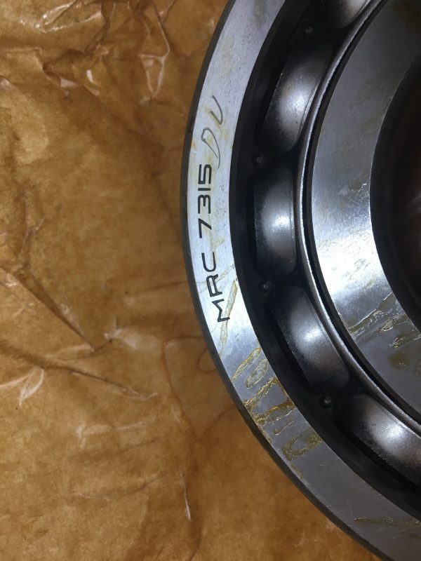 Angular Contact Bearing – 75 mm ID, 160 mm OD, 37 mm Width, Open, 29° contact angle, Light preload.