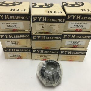 Insert Ball Bearing - Straight Bore, 30mm ID, 62mm OD, 1.437 in Inner Width, Eccentric Locking Collar, Spherical Outer Ring.